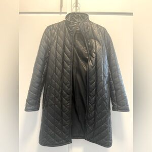 Black Leather Coat